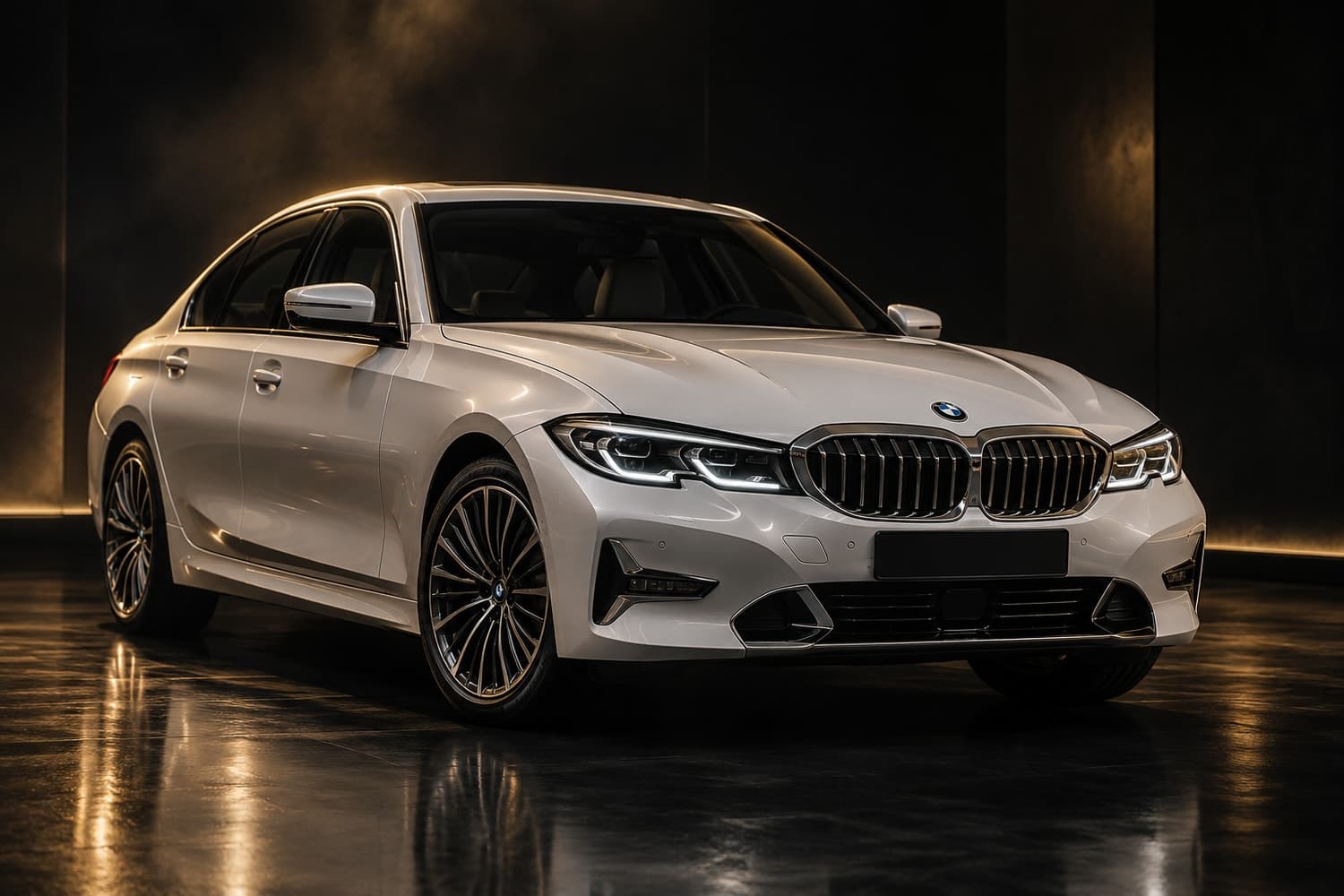 BMW 320d Luxury Line in Mineral White