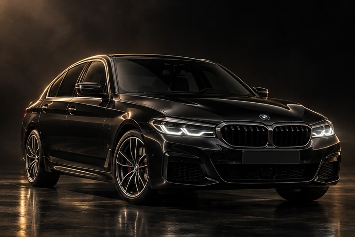 BMW 530i M Sport — front three-quarter studio view