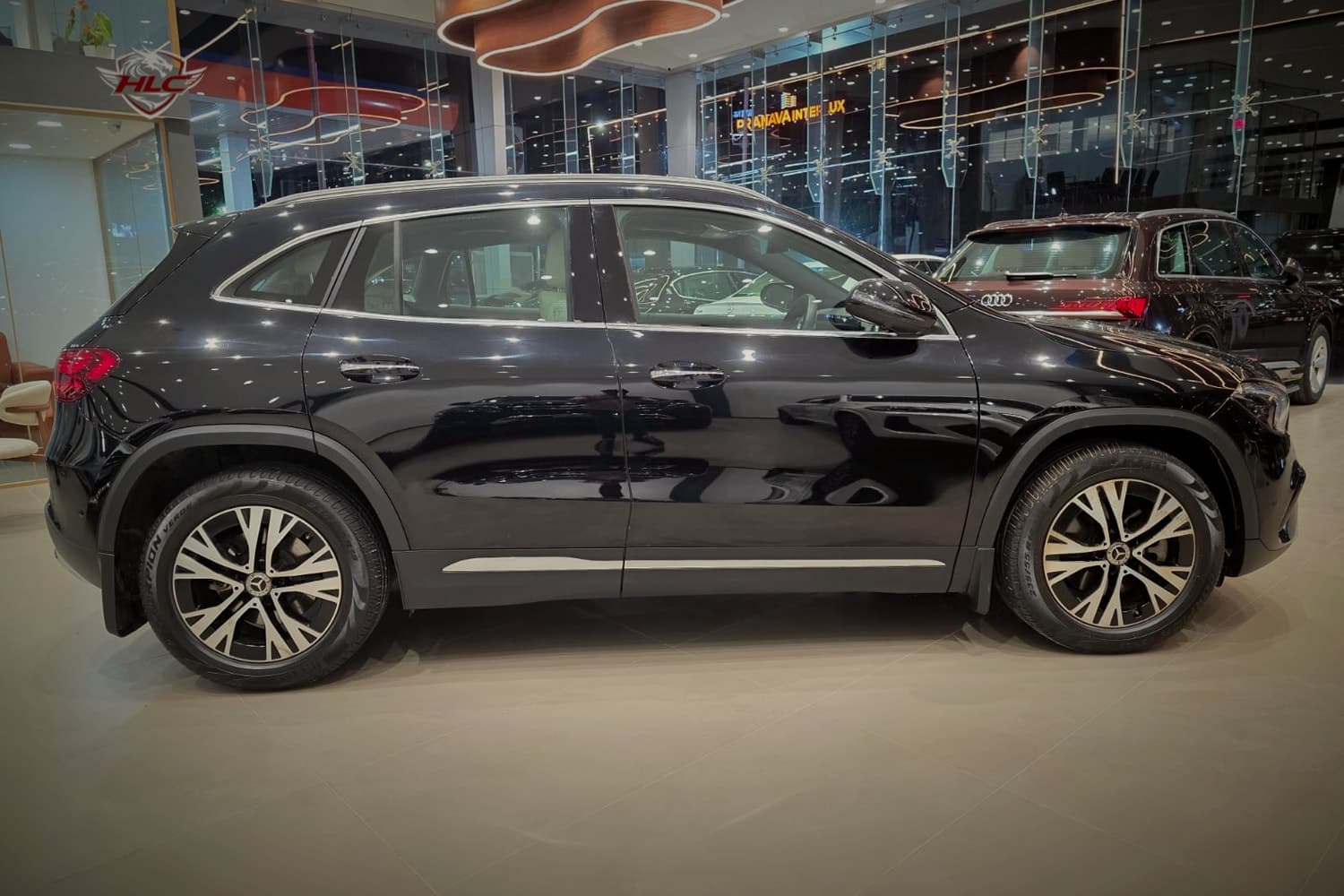 Mercedes-Benz GLA 200 in Cosmos Black at the showroom